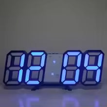 Productos de compra, reloj despertador Digital LED 3D, reloj de pared, hora/fecha/temperatura para el hogar/cocina/oficina, decoración de jardín